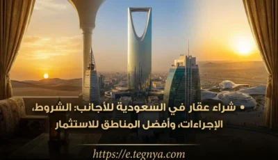 شراء عقار في السعودية للأجانب: الشروط، الإجراءات، وأفضل المناطق للاستثمار